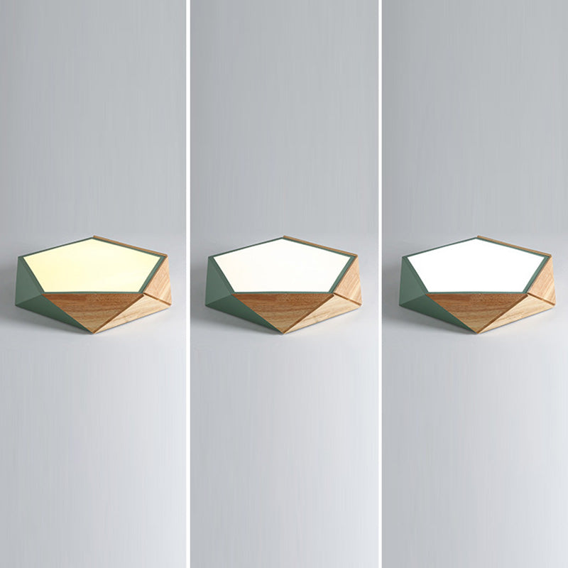 Nordic Style Kleurrijke Macaron Flush Mount Plafond Licht voor Kid's Room