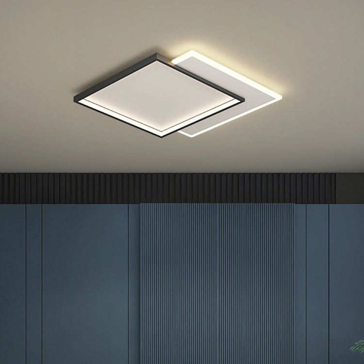 Rectangular Flush Mount Ceiling Light Fixtures for Living Room Study Room