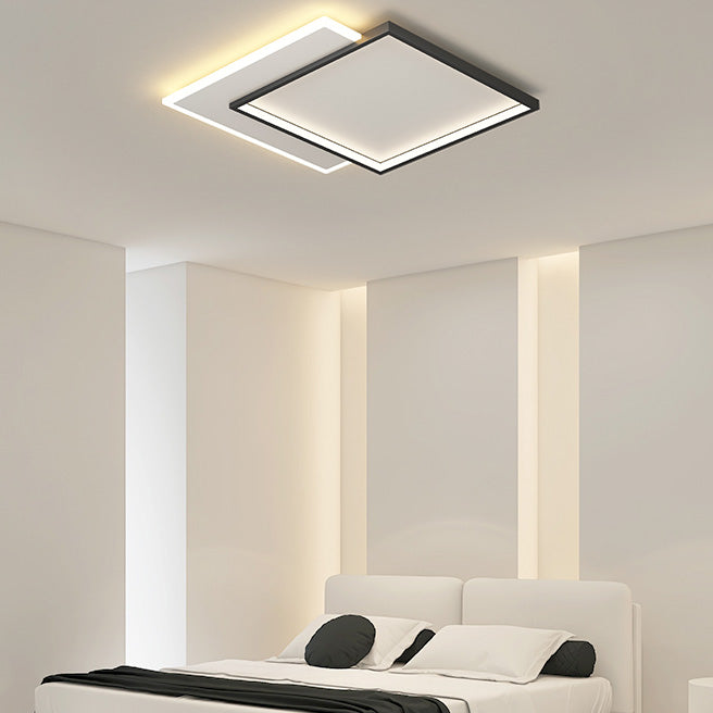 Rectangular Flush Mount Ceiling Light Fixtures for Living Room Study Room