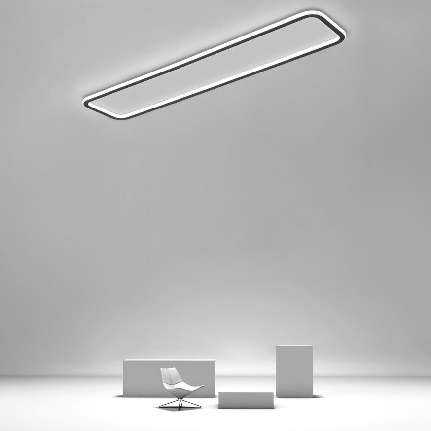 Rechthoekige Flush Mount Plafond Licht met Acryl Shade voor Woonkamer Restaurant