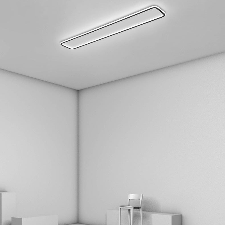 Rechthoekige Flush Mount Plafond Licht met Acryl Shade voor Woonkamer Restaurant