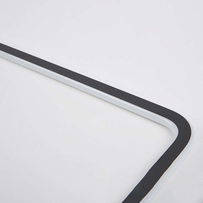 Rechthoekige Flush Mount Plafond Licht met Acryl Shade voor Woonkamer Restaurant