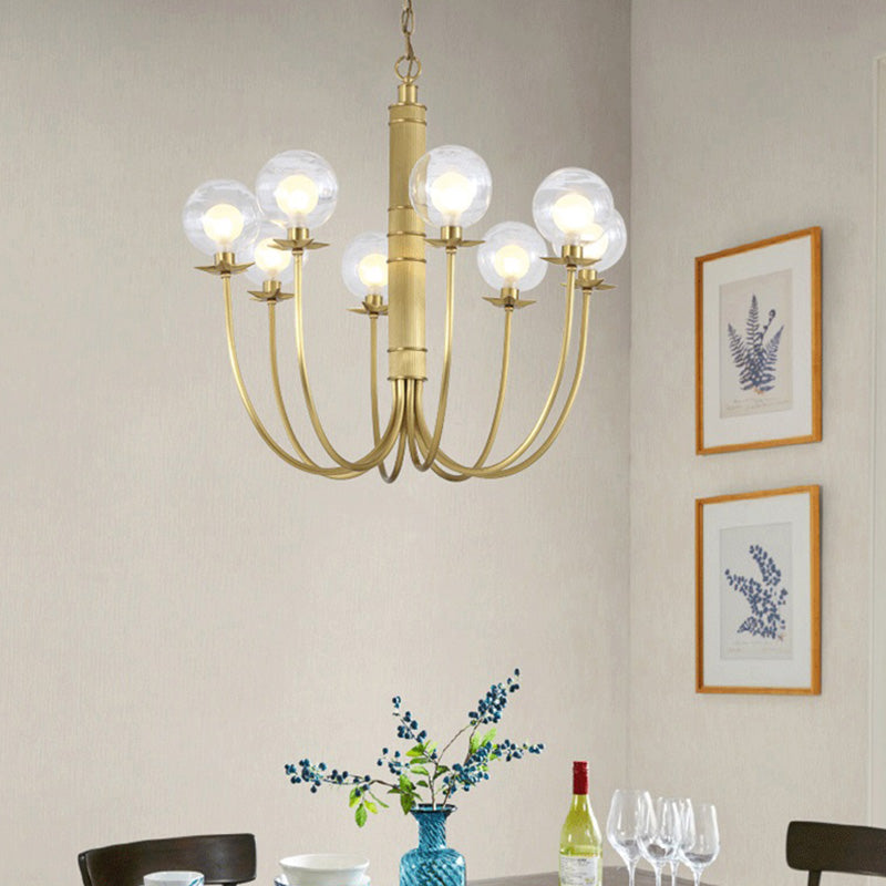 2 bulbos Cantidad Candelier opcional Tono de vidrio transparente Estilos modernos para dormitorio de comedor