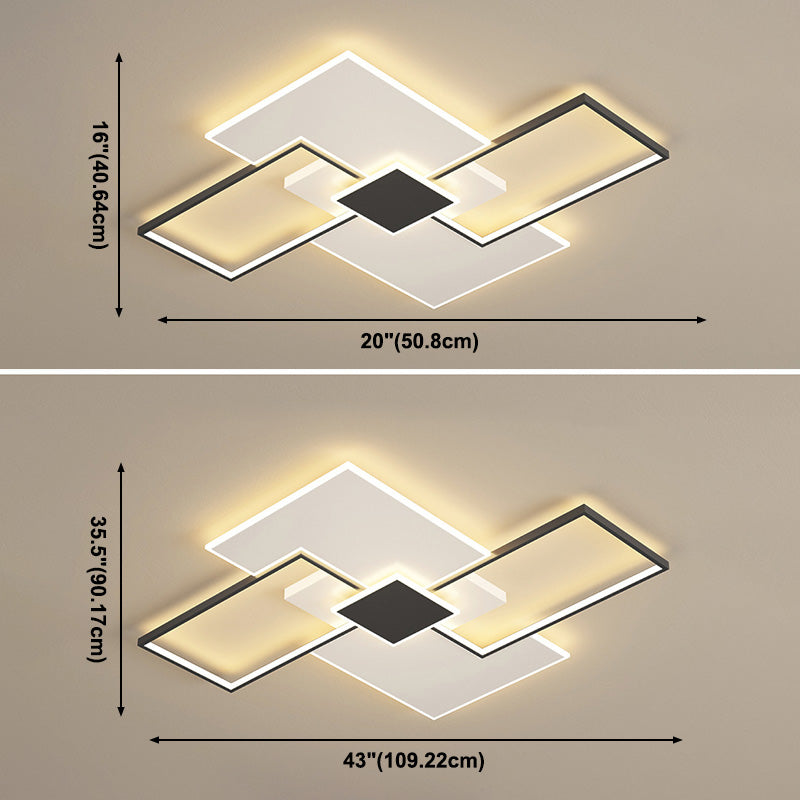 Creatieve geometrische inbouw plafondverlichtingsarmaturen voor woonkamerrestaurant