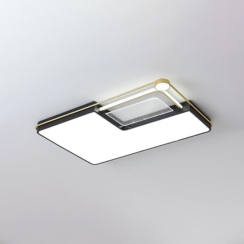 DEL Flush Mount Ceiling Light Fixtures with Iron Art for Living Room Restaurant