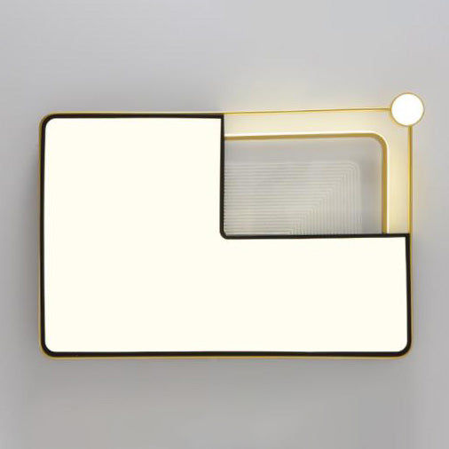 DEL Flush Mount Ceiling Light Fixtures with Iron Art for Living Room Restaurant