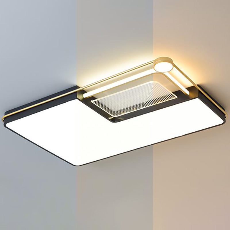 DEL Flush Mount Ceiling Light Fixtures with Iron Art for Living Room Restaurant