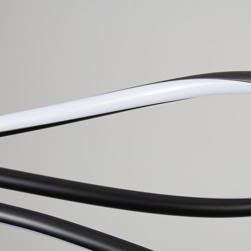 Modern Chandeliers For Foyer Wave Suspension Light LED Pendant Light Fixtures