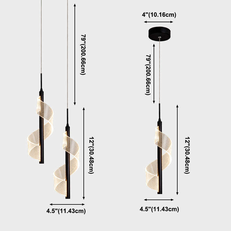 Stile moderno a led in metallo Luce a sospensione per soggiorno per soggiorno sala da pranzo