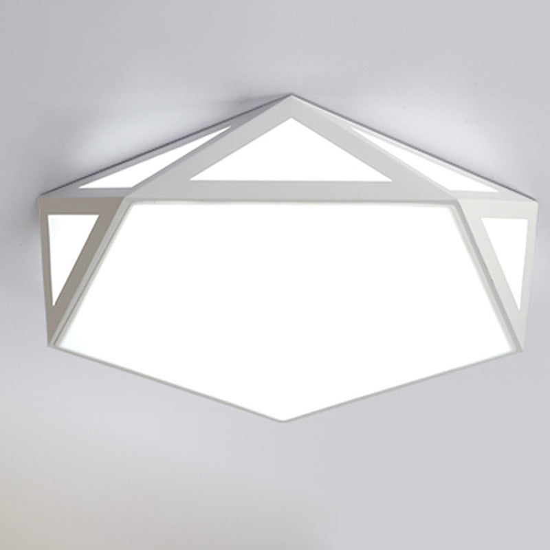 Creative Geometric Flush Mount Ceiling Light Colorful Macaron Lamp for Kid's Room