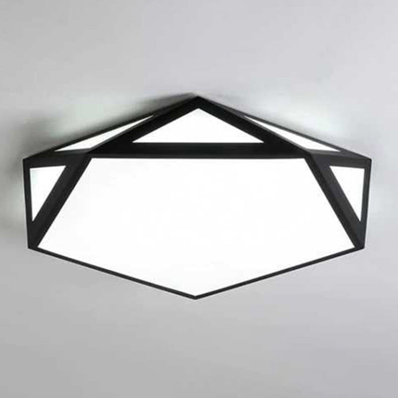 Creative Geometric Flush Mount Ceiling Light Colorful Macaron Lamp for Kid's Room