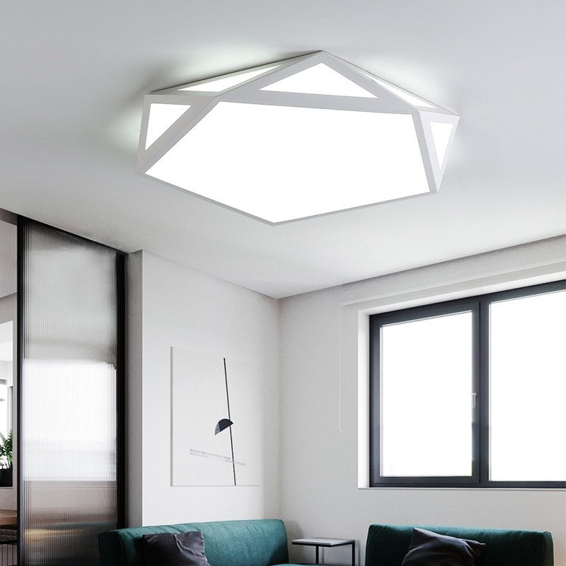 Luz de techo de montaje geométrico creativo Lámpara de macaron de colores para la habitación de Kid