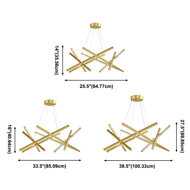 Estilo moderno colgante colgante colgante acrílico lámparas de luz para sala de estar dormitorio