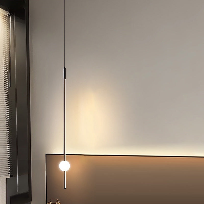 Tube Suspended Light Ceiling Modern Style Warm Light Hanging Light for Bedroom