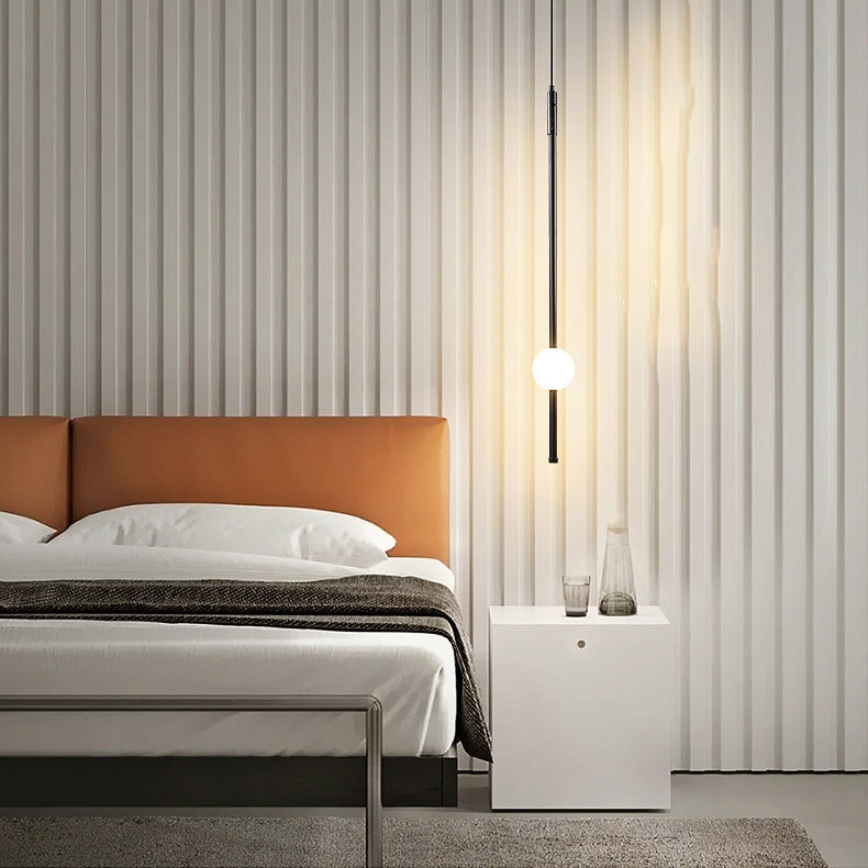 Tube Suspended Light Ceiling Modern Style Warm Light Hanging Light for Bedroom