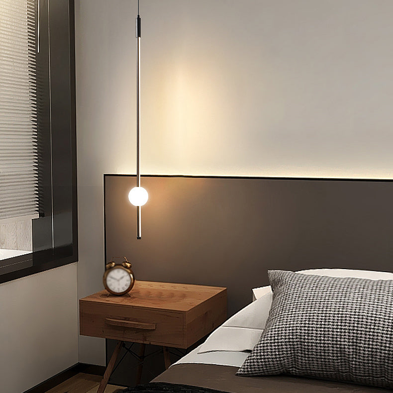 Tube Suspended Light Ceiling Modern Style Warm Light Hanging Light for Bedroom