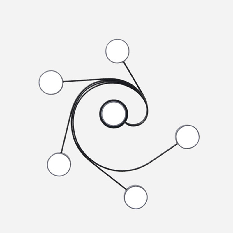 Nordic Style Flush Mount Plafondlamp Eenvoudige Moderne Creatieve Plafondlamp voor Woonkamer