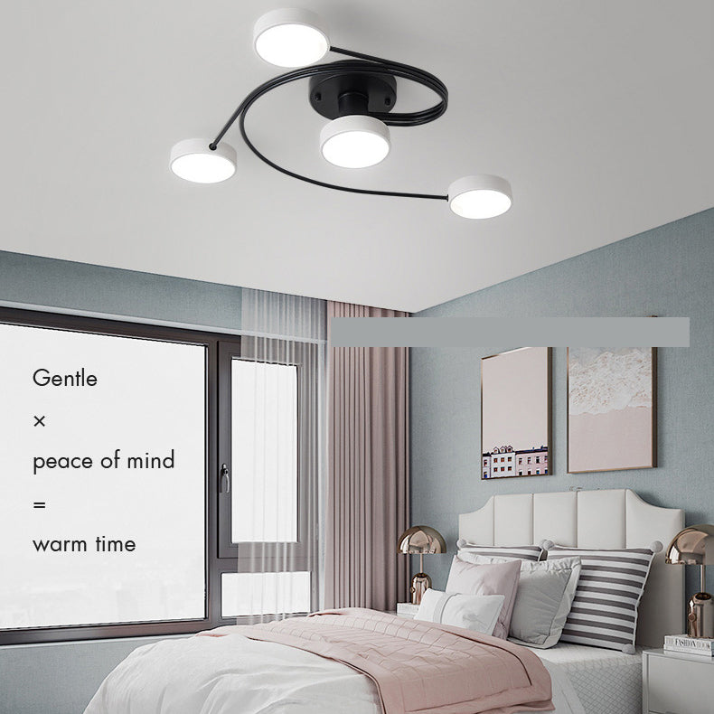 Nordic Style Flush Mount Plafondlamp Eenvoudige Moderne Creatieve Plafondlamp voor Woonkamer