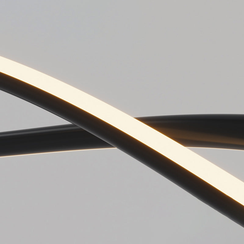 Twist Ceiling Lights White Acrylic LED Modern Styles for Living Room Bedroom