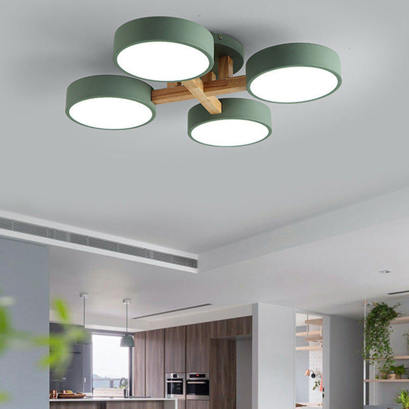 Makaron Unterputz-Deckenleuchte mit mehreren Lichtern für Wohnzimmer, Kinderzimmer