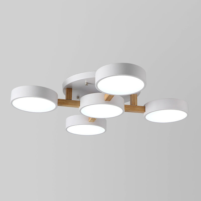 Makaron Unterputz-Deckenleuchte mit mehreren Lichtern für Wohnzimmer, Kinderzimmer