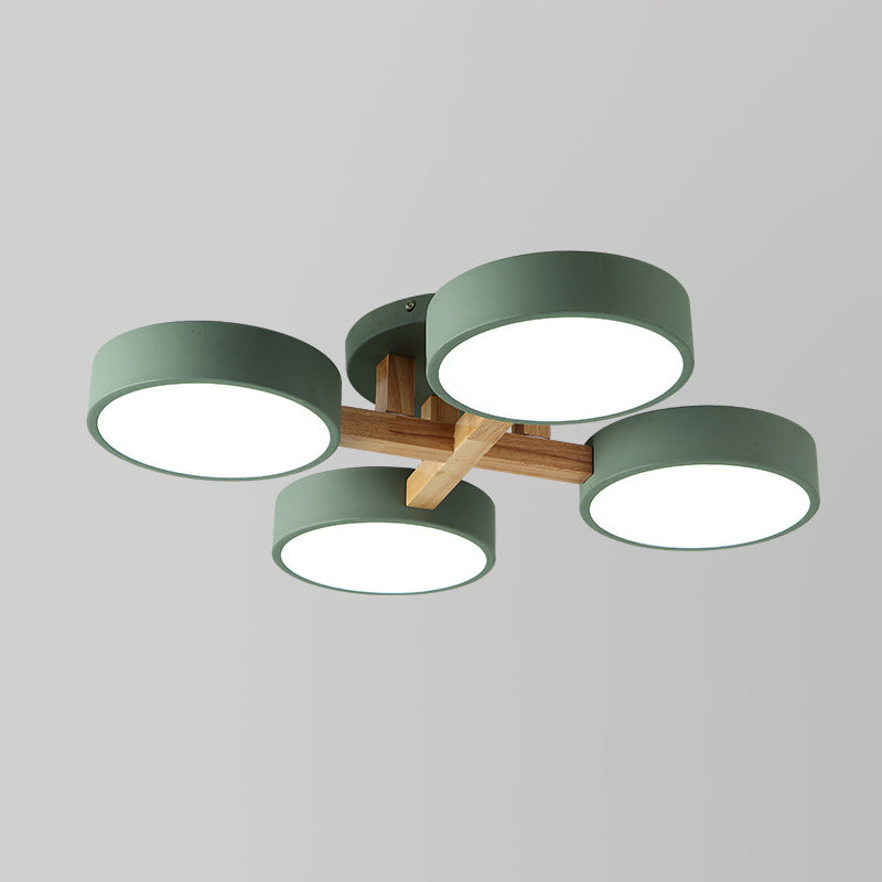 Makaron Unterputz-Deckenleuchte mit mehreren Lichtern für Wohnzimmer, Kinderzimmer