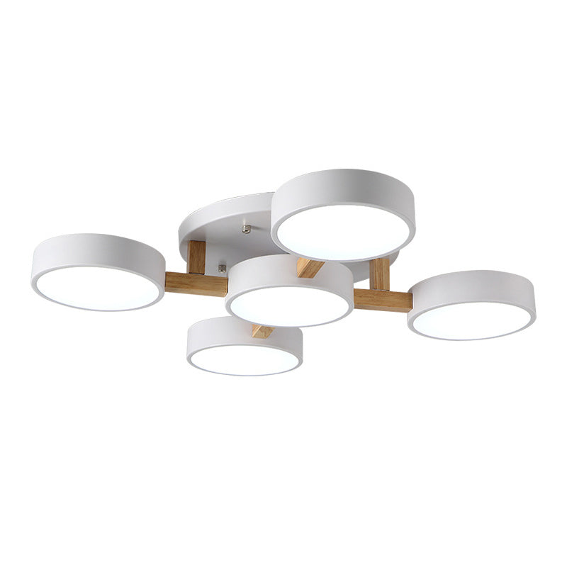 Makaron Unterputz-Deckenleuchte mit mehreren Lichtern für Wohnzimmer, Kinderzimmer