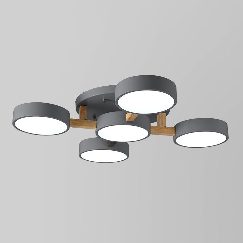 Makaron Unterputz-Deckenleuchte mit mehreren Lichtern für Wohnzimmer, Kinderzimmer