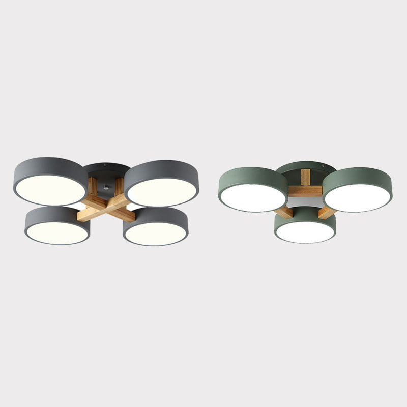 Makaron Unterputz-Deckenleuchte mit mehreren Lichtern für Wohnzimmer, Kinderzimmer