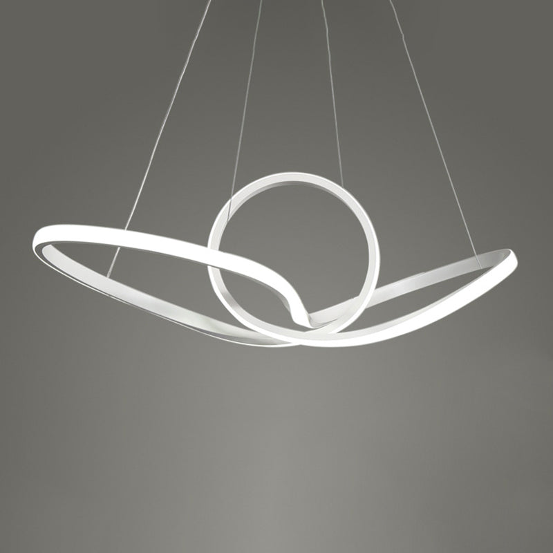 3 Farbe optional moderne Turn -Kronleuchter LED Hängende Leuchten für Wohnzimmer Schlafzimmer