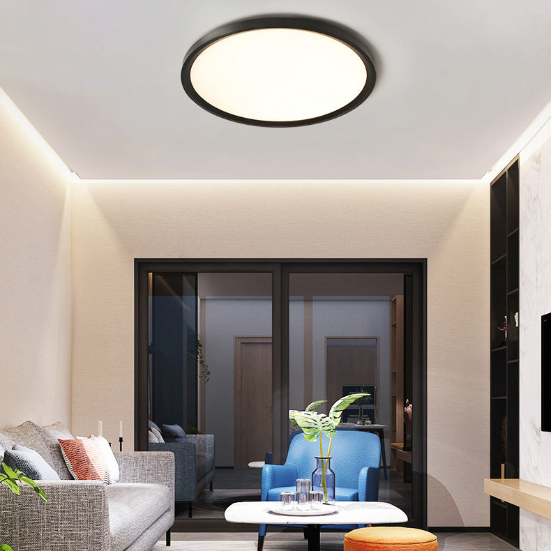 Nordic Style Ultra-fine Flush Mount Ceiling Lamp for Living Room Study Room