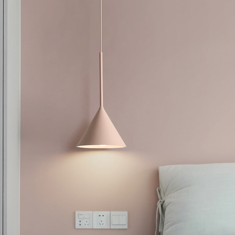 Lámpara colgante de techo Macron Luz de techo de metal simple para dormitorio de comedor