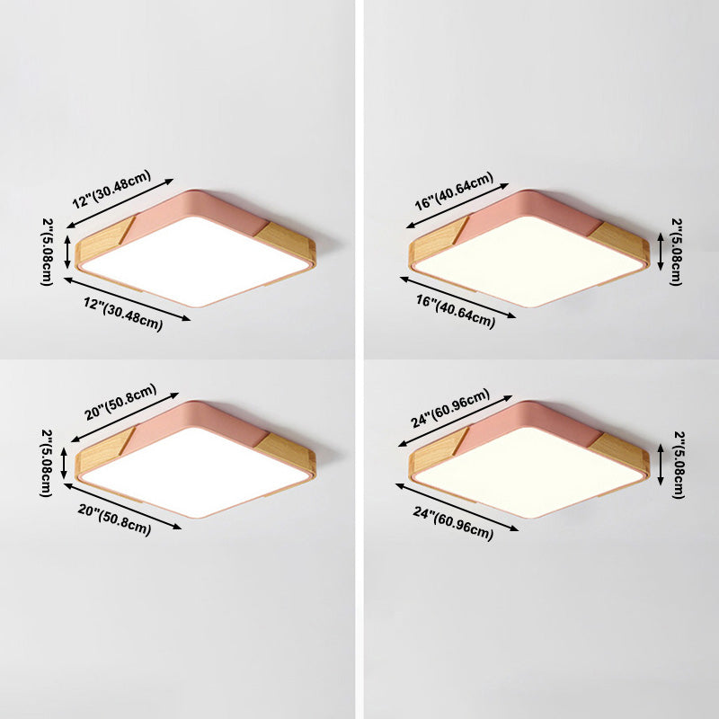 Plafonnier nordique Macaron LED plafonnier encastré pour balcon couloir