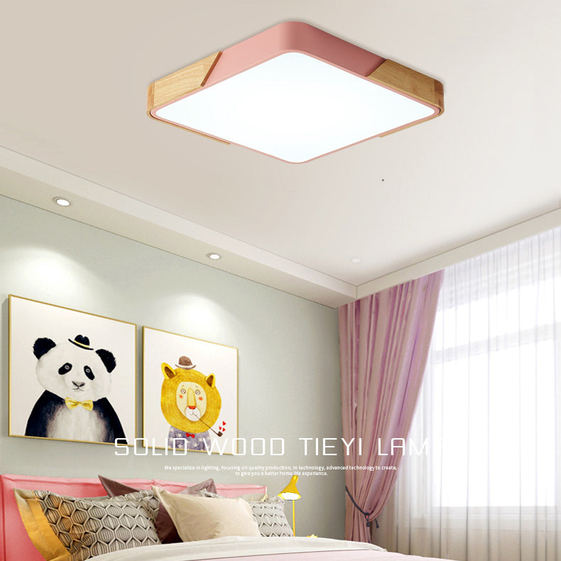 Plafonnier nordique Macaron LED plafonnier encastré pour balcon couloir