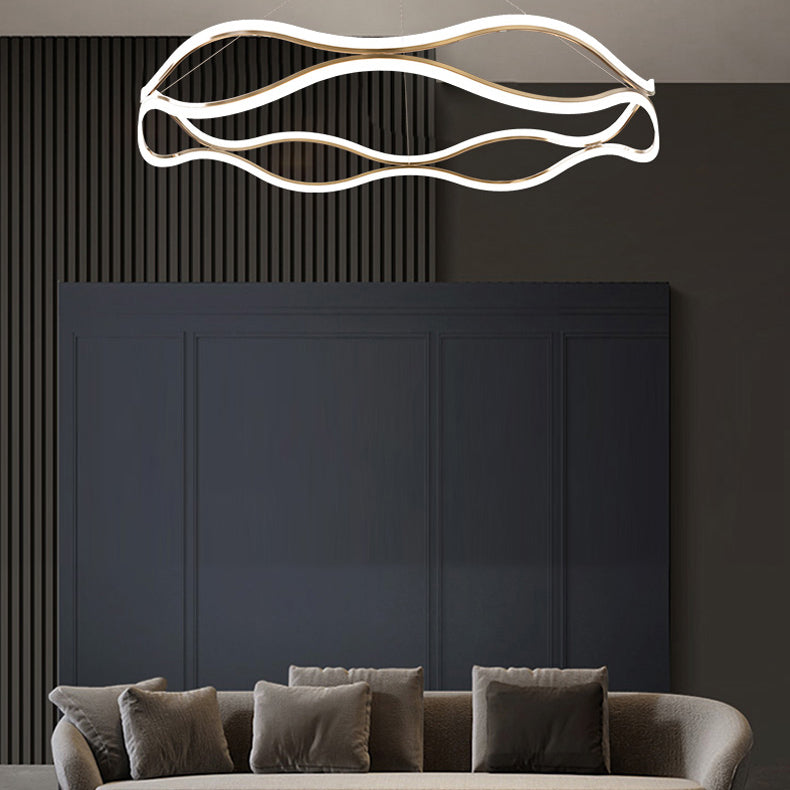 Curve lampadari a LED moderni LED ACRILICO LED LEGGIO PER LA CAMERA DA PASSEGIA CAMERA