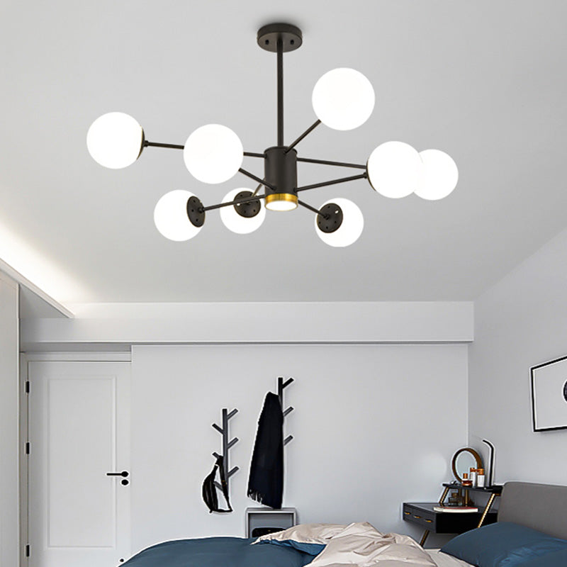 2 Schichten minimalistischer Kronleuchter Glasanhänger Kronleuchter für Esszimmer Schlafzimmer