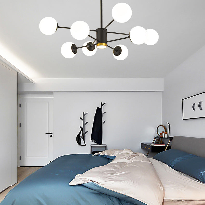 2 Schichten minimalistischer Kronleuchter Glasanhänger Kronleuchter für Esszimmer Schlafzimmer