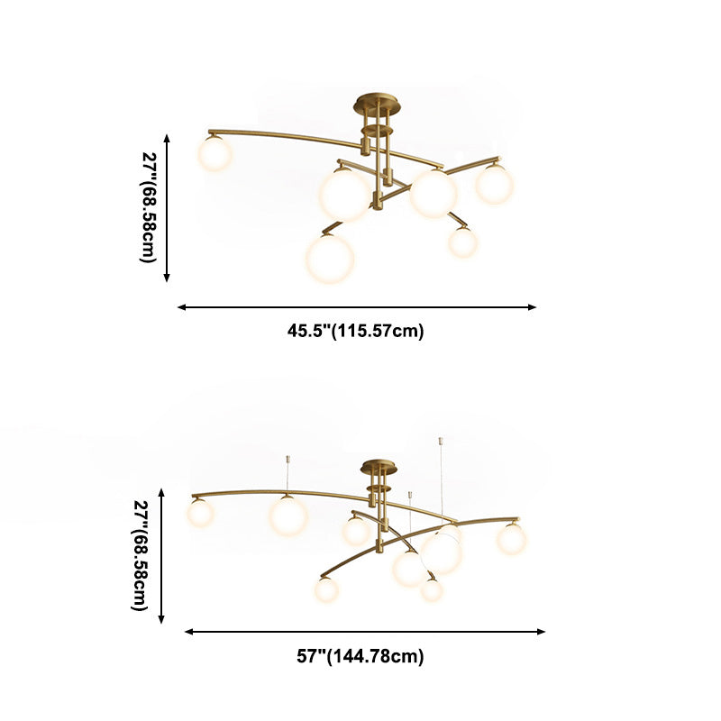 2 colori moderni opzionali per sala da pranzo a sospensione a sospensione in ottone