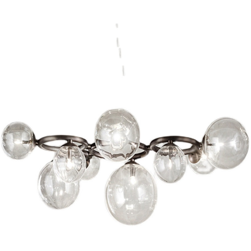 Kugelförmiger Kronleuchter 2 Farbe Optionaler minimalistischer Kronleuchter für Esszimmer Schlafzimmer