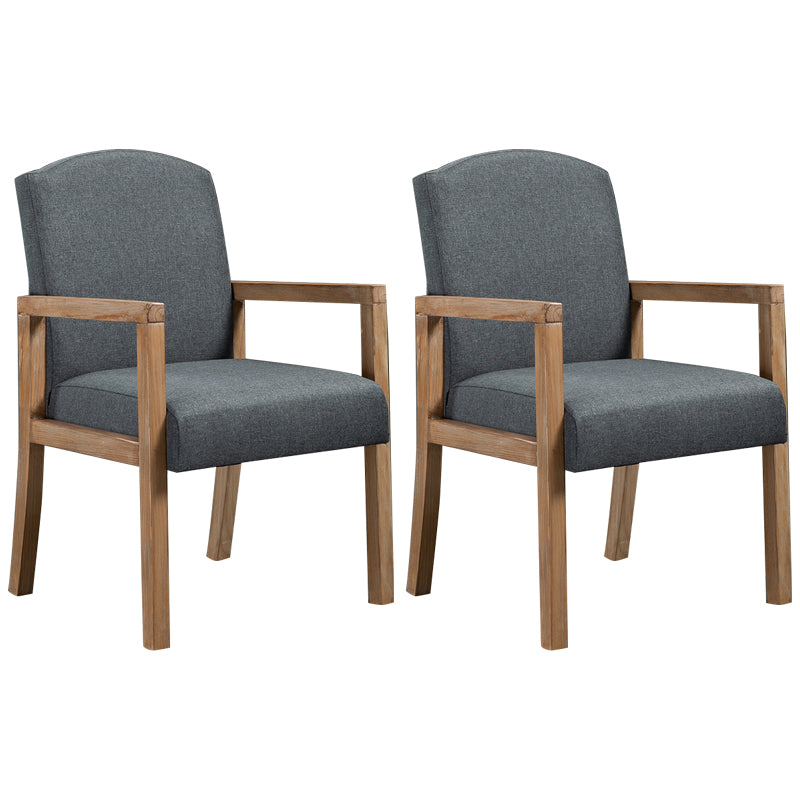 Chaise de salle à manger carrée de cuisine contemporaine Parsons Dining Dining Side Fix avec des jambes en bois