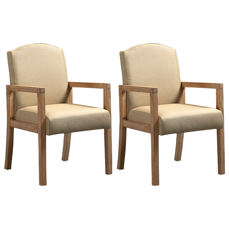 Chaise de salle à manger carrée de cuisine contemporaine Parsons Dining Dining Side Fix avec des jambes en bois