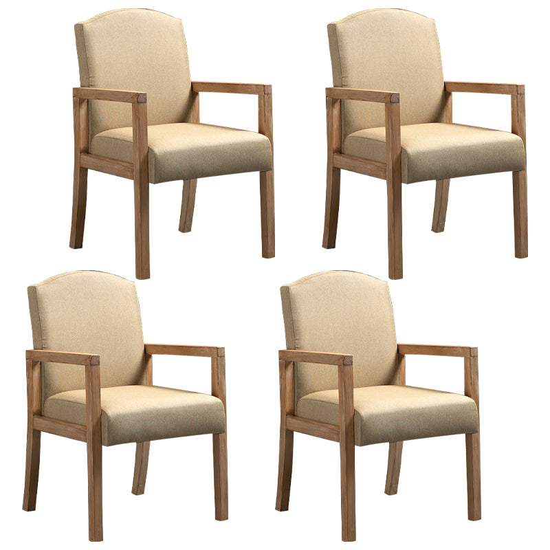 Chaise de salle à manger carrée de cuisine contemporaine Parsons Dining Dining Side Fix avec des jambes en bois
