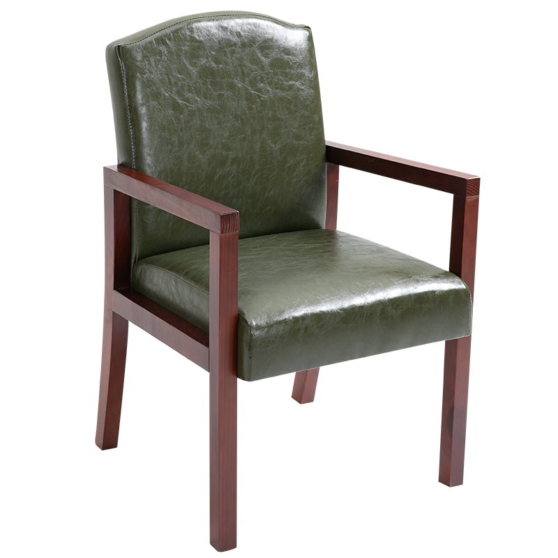 Chaise de salle à manger carrée de cuisine contemporaine Parsons Dining Dining Side Fix avec des jambes en bois