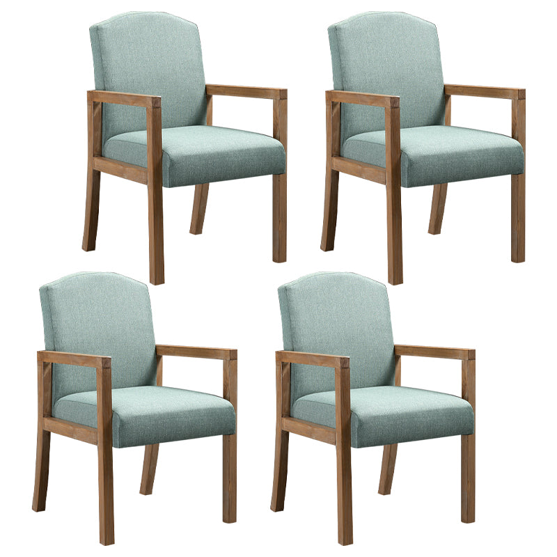 Chaise de salle à manger carrée de cuisine contemporaine Parsons Dining Dining Side Fix avec des jambes en bois