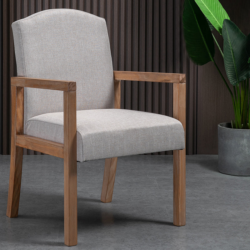 Chaise de salle à manger carrée de cuisine contemporaine Parsons Dining Dining Side Fix avec des jambes en bois