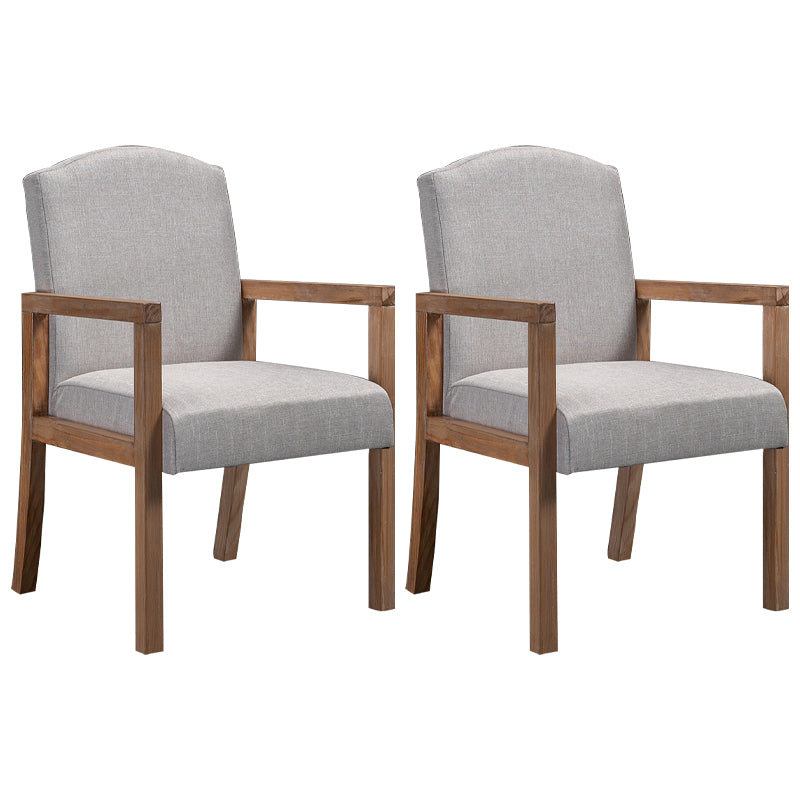 Chaise de salle à manger carrée de cuisine contemporaine Parsons Dining Dining Side Fix avec des jambes en bois