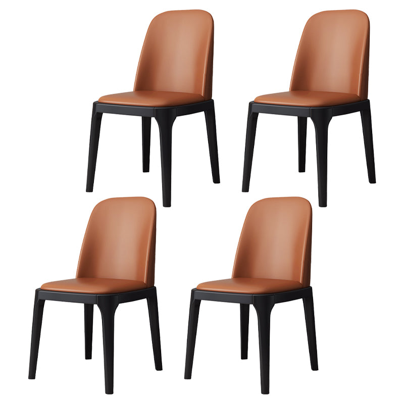 Industrial Style Side Chairs Oak Solid Wood Dining Room Side Chair Set