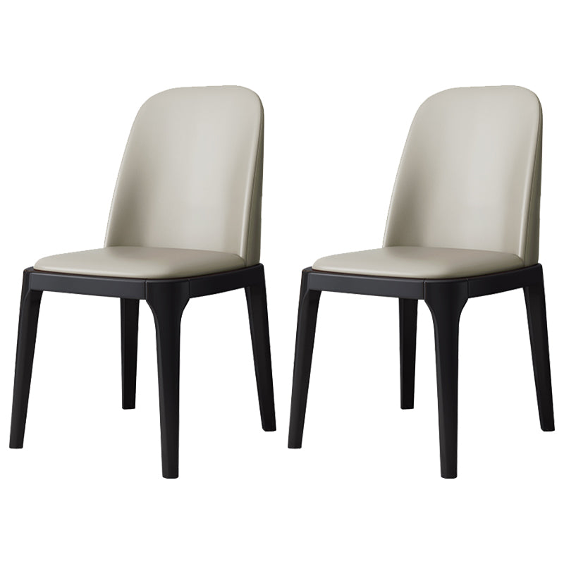 Industrial Style Side Chairs Oak Solid Wood Dining Room Side Chair Set