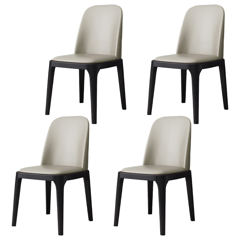 Industrial Style Side Chairs Oak Solid Wood Dining Room Side Chair Set
