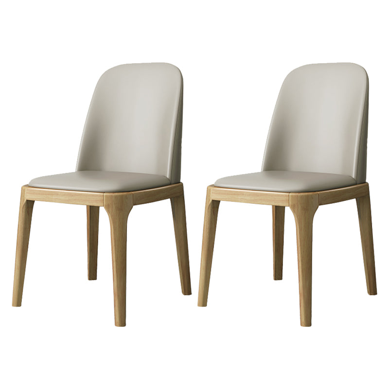 Industrial Style Side Chairs Oak Solid Wood Dining Room Side Chair Set